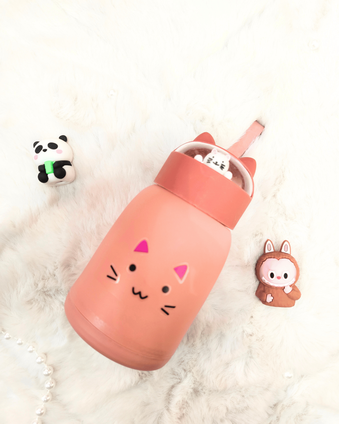 Cartoon Insulated Glass Water Bottle - Image 5