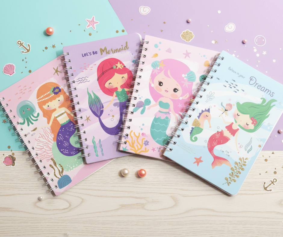 Magical Mermaid Dreams Spiral Notebook