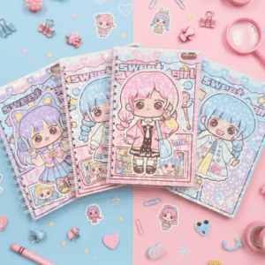 Sweet Girl Anime Spiral Notebook