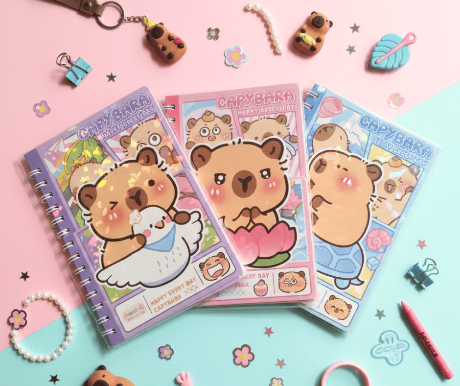 Capybara Cute Spiral Notebook – Rajratan Trading
