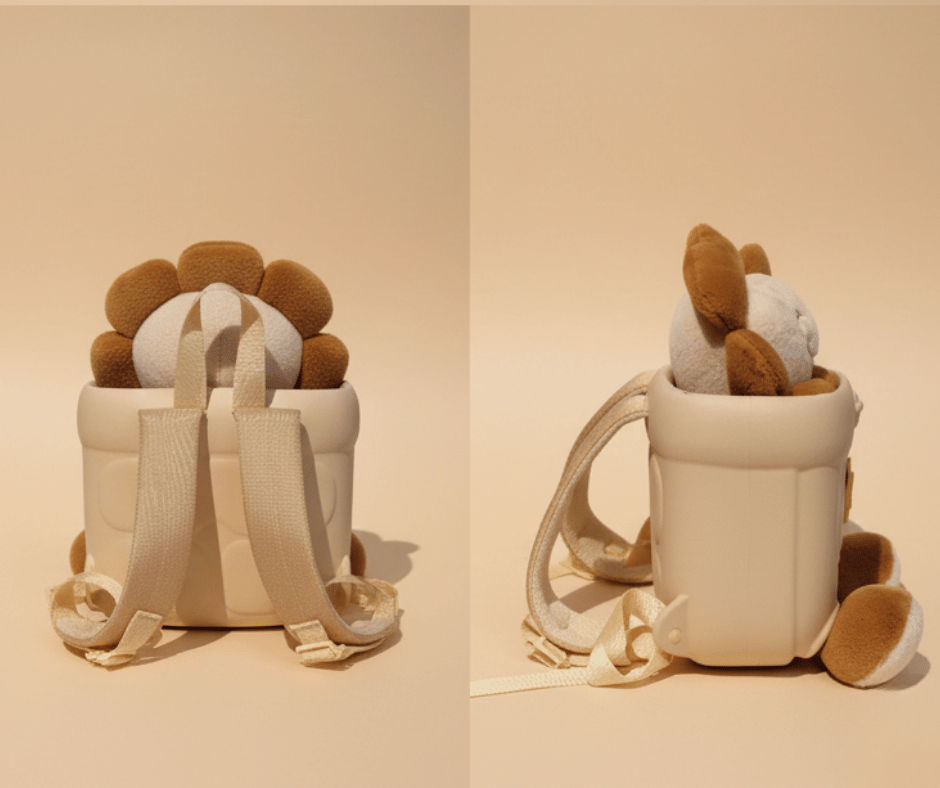 Happy Sunflower Plush EVA Backpack - Image 2