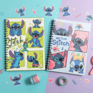 Stitch Character Collage Spiral Notebook