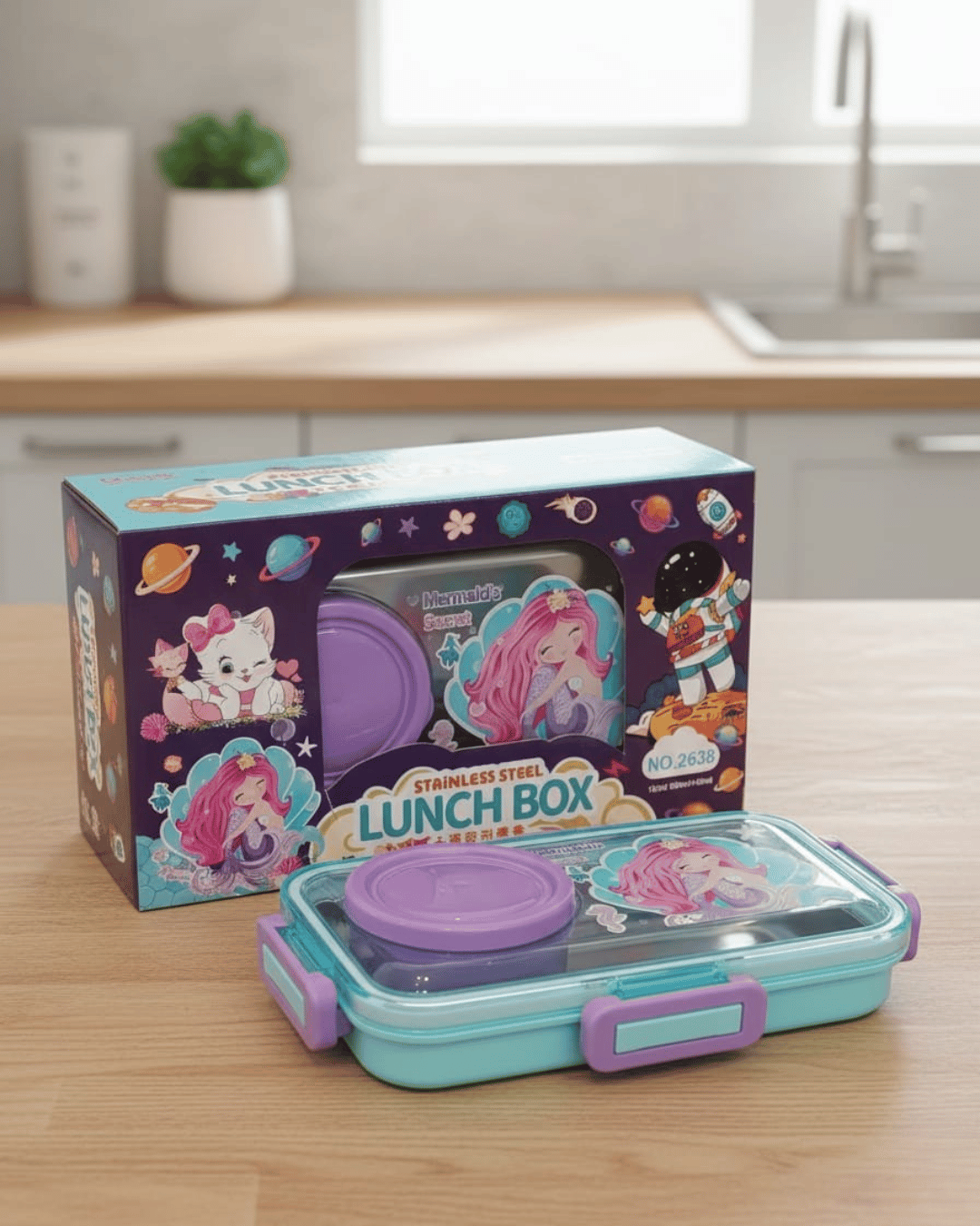 Mermaid’s Secret Stainless Steel Tiffin Box