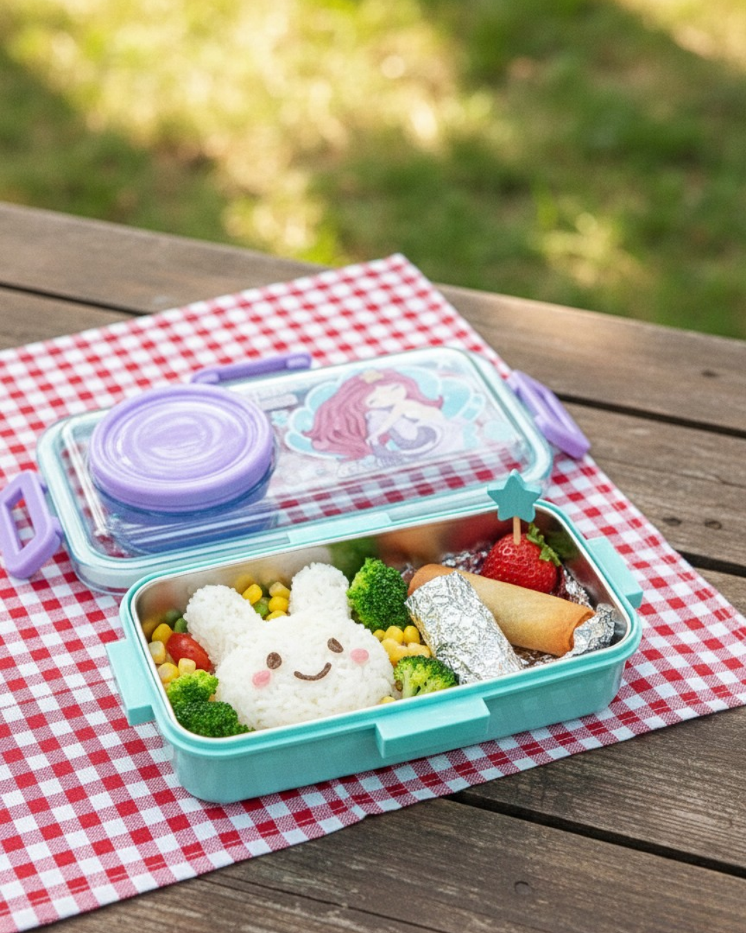 Mermaid’s Secret Stainless Steel Tiffin Box - Image 3