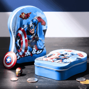 Superhero Metal Piggy Bank