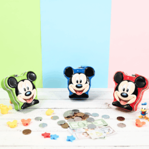 Mickey Mouse Shaped Metal Piggy Bank