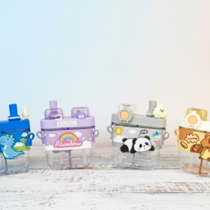 Kids Cartoon Water Bottle - 4 Fun Designs