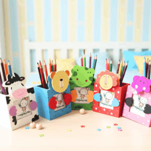 Pen Stand Animal faces