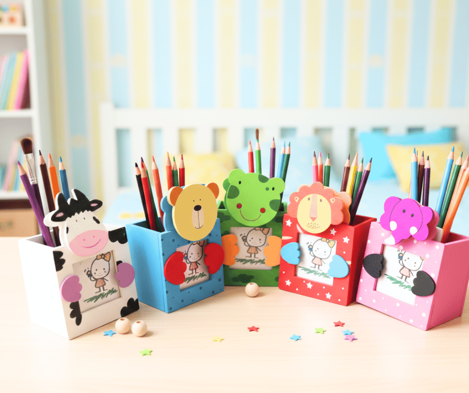Pen Stand Animal faces