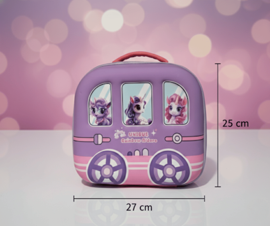 Rainbow Riders Unicorn Bus Kids Backpack - Image 3