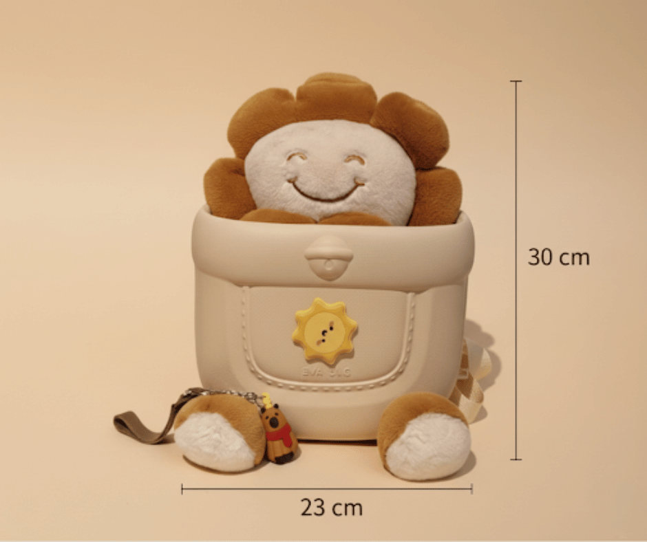 Happy Sunflower Plush EVA Backpack - Image 3