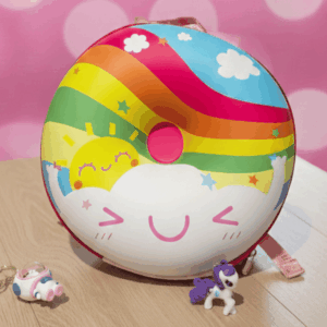 Happy Rainbow Donut Kids Backpack