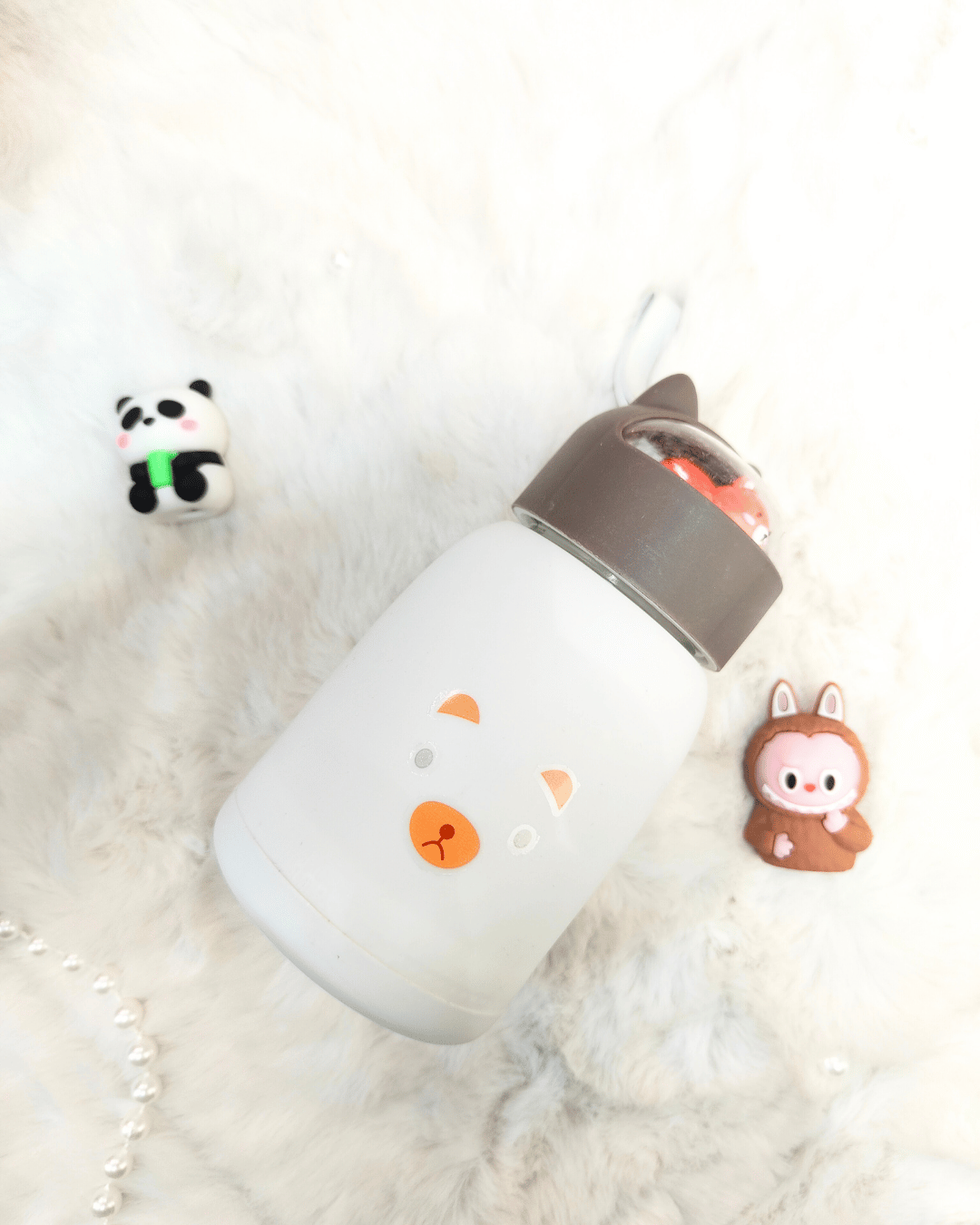 Cartoon Insulated Glass Water Bottle - Image 3