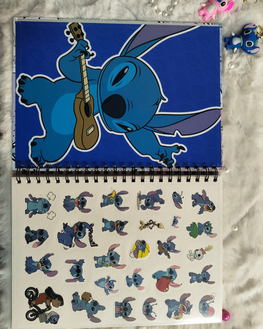 Stitch Skateboarding Spiral Notebook - Image 3