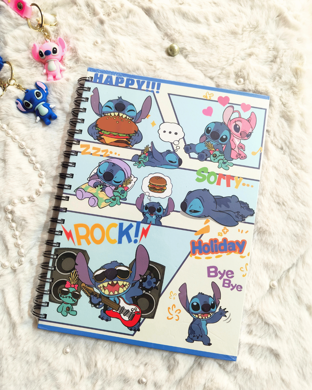 Stitch Skateboarding Spiral Notebook - Image 4