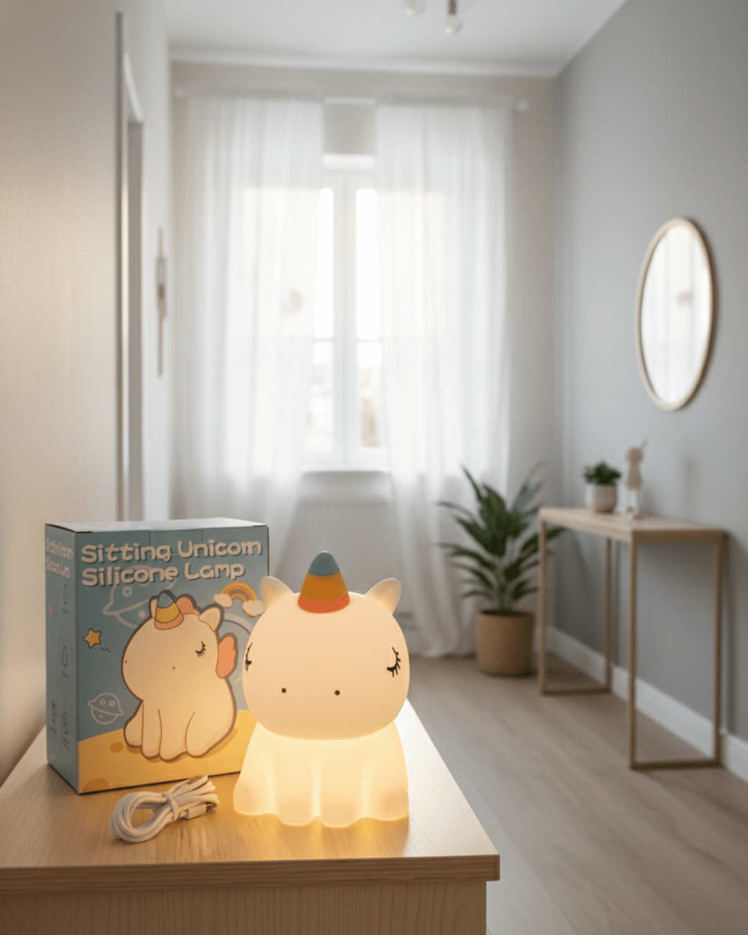 Sitting Silicone Lamp