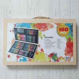 180-Piece Wooden Art Set