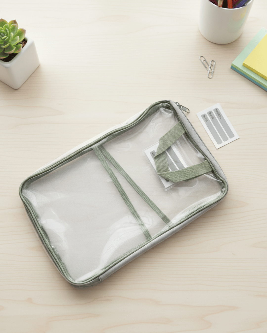 Transparent Label File Bag - Image 4