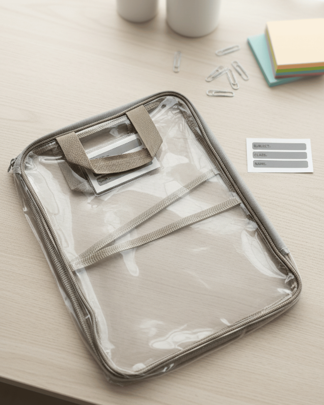 Transparent Label File Bag - Image 2