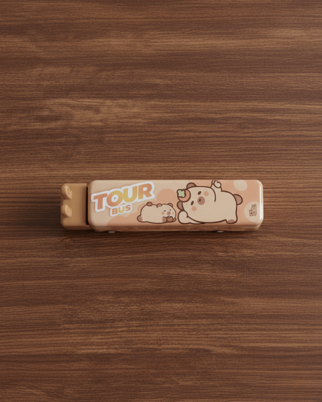 Bus-Shaped Metal Pencil Case