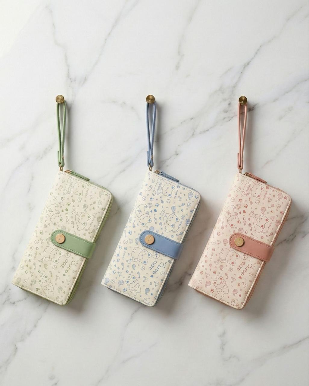 Cute Cat Wristlet Wallet