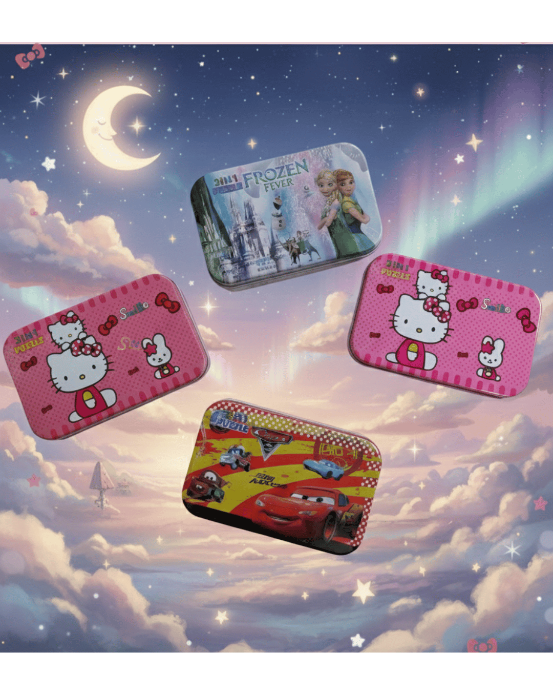 Cartoon Puzzle Tin Box