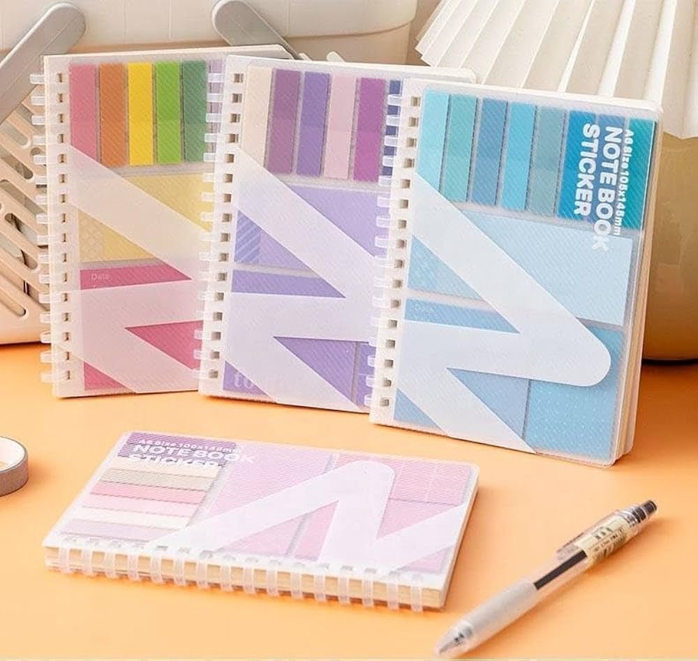 A6 Spiral Notebook & Sticky Note Set